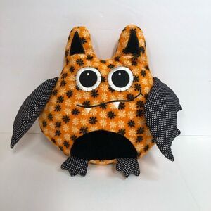 ganz bellapops bat plush stuffed animal hw10667 halloween black orange vampire